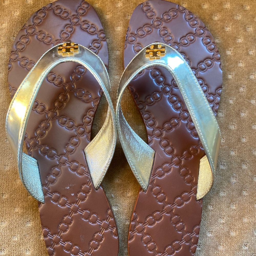 Tory Burch Monroe Leather Thong Sandals